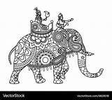 Tribal Elephant Coloring Pages sketch template
