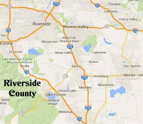 Riverside County Area Map