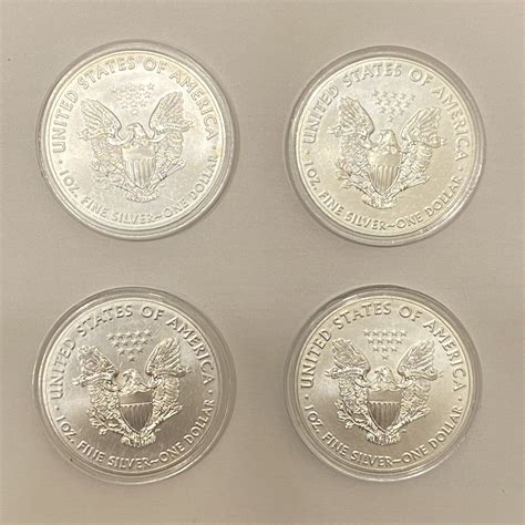 Lot Of Four 2020 Silver Eagles | eBay