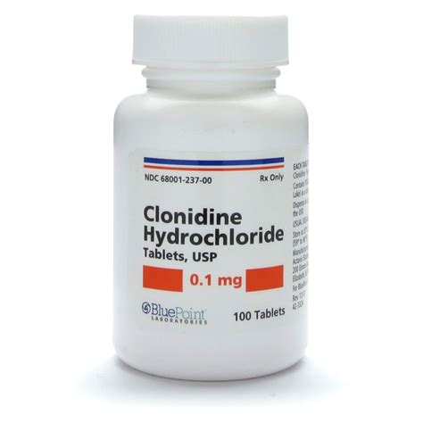 Clonidine 0.1mg 100 Tablets