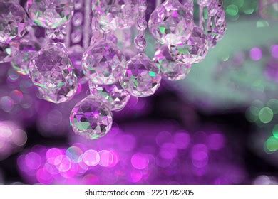 Beautiful Crystal Chandeliers Warm Light Light Stock Photo 2221782205 | Shutterstock