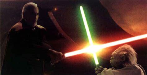 Dooku And Yoda In Lightsaber Duel - Star Wars Battles
