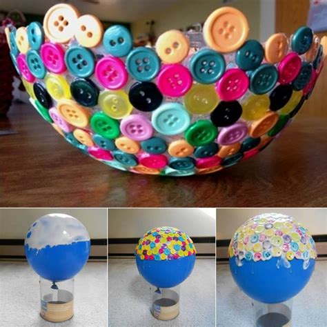 Button Bowls And Trays Super Easy Video | Button bowl, Diy buttons and ...