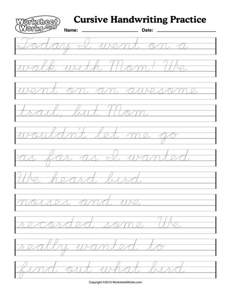 Cursive Handwriting Worksheets | Cursive Writing Worksheet | Cursive ...