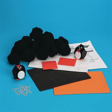 Buy Pom Pom Penguin Craft Kit (Pack of 24) at S&S Worldwide