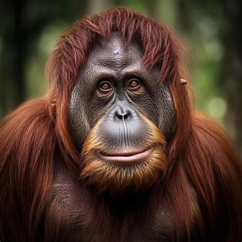 Premium AI Image | the orangutan is one of the great apes most ...