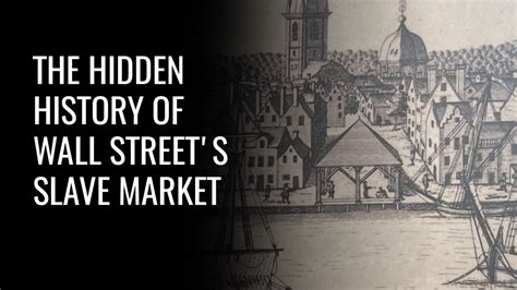 The Hidden History Wall Street's Slave Market - TheStreet