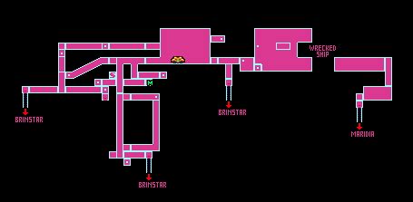 Crateria Map Super Metroid - Charin Aprilette