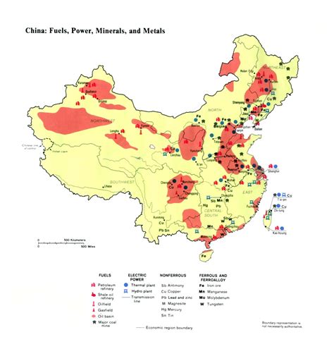 China Resources Map - China • mappery