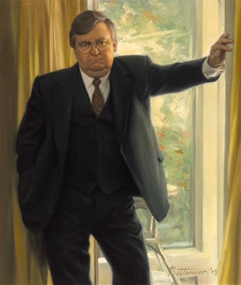 Portrait of Lawrence S. Eagleburger, 62nd Secretary of State under President George H. W. Bush ...