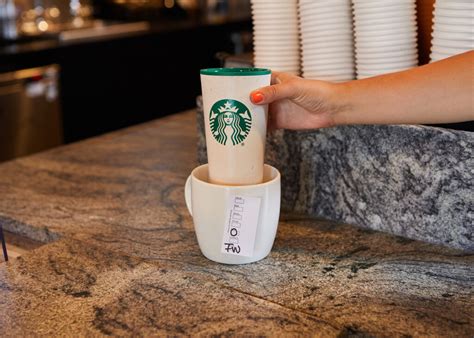 Starbucks brings back personal reusable cups to Starbucks cafes in the U.S.