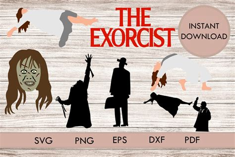 Bundle Exorcist Movie Svg Png Regan Macneil Cricut Silhouette Cutting Files - Etsy