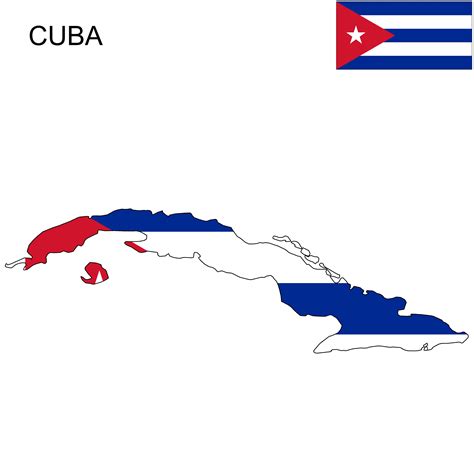 Cuba Flag Map | Cuba, Cuba flag, Map of cuba