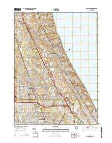 Northbrook Court Office Plaza Topo Map in Cook County, Illinois