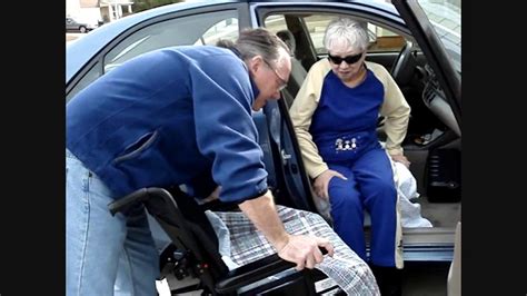 Wheelchair transferring from into and out of the Car the easy way #5 - YouTube