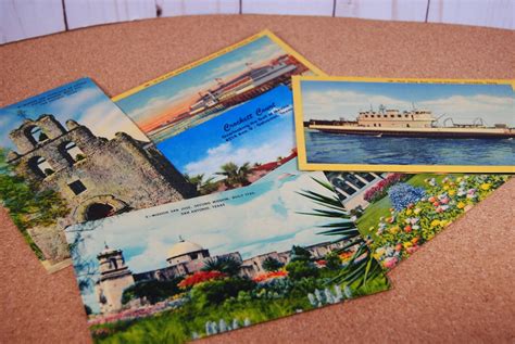 Eight vintage Texas postcards Vintage ephemera Vintage | Etsy