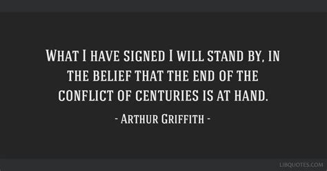 What I have signed I will stand by, in the belief that the...