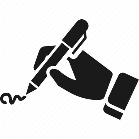 Hand, mail, pen, sign, signature, write icon - Download on Iconfinder