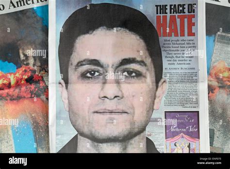 British newspapers show Mohamed Atta, the terrorist leader of the Sept ...