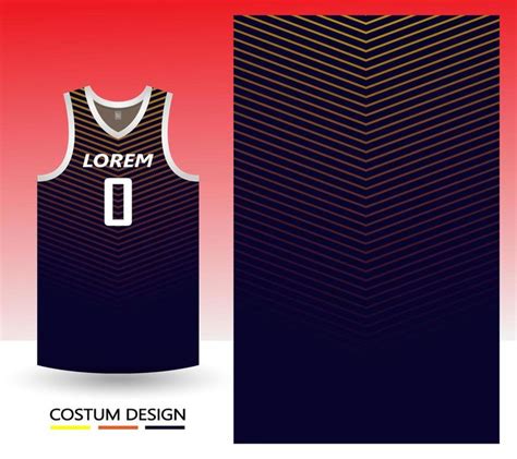 Basketball Jersey Pattern Design Template