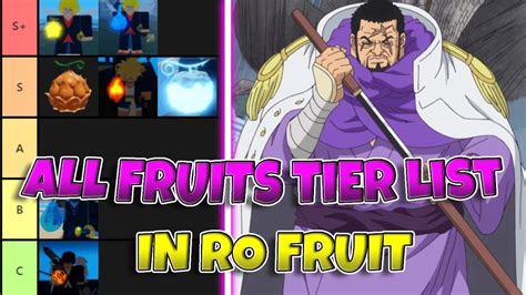 (NEW) Ro Fruit All Devil Fruits Tier List | Roblox Ro Fruit - YouTube