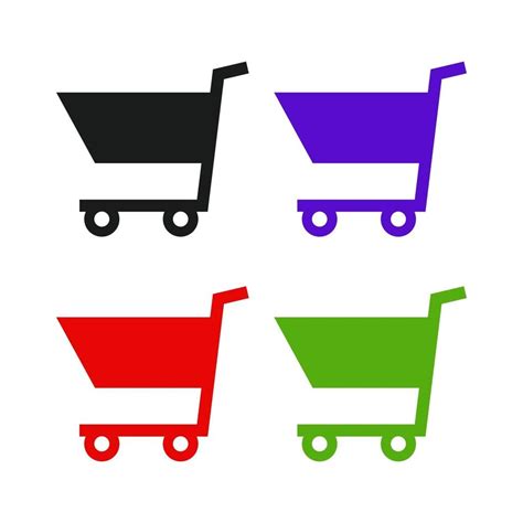 Shopping Cart Set On White Background 2086713 Vector Art at Vecteezy