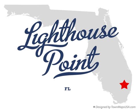 Map of Lighthouse Point, FL, Florida