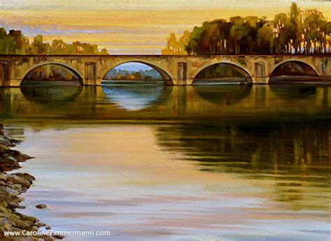 Ponte Buriano aka The Mona Lisa Bridge - Tuscany landscape painting