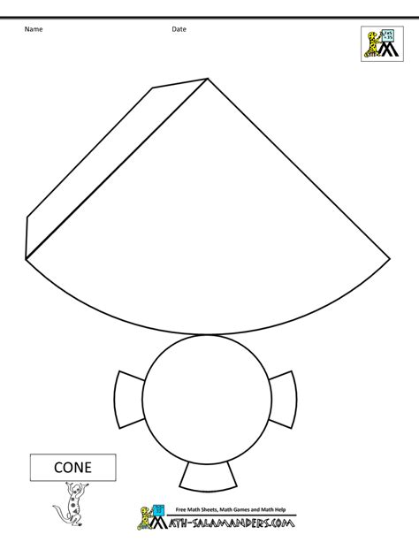 Cone Shape Printable - Printable Word Searches