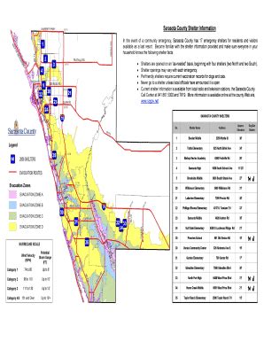 Fillable Online In the event of a community emergency, Sarasota County ...