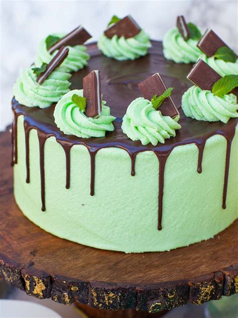 Mint Chocolate Cake with Chocolate Ganache (video) - Tatyanas Everyday Food