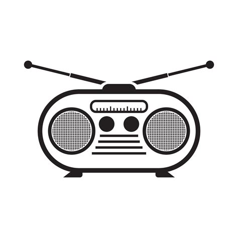 Radio logo template vector icon illustration 14321466 Vector Art at Vecteezy