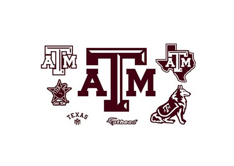 Texas A&M Aggies - Team Logo Assortment Wall Decal | Shop Fathead® for ...