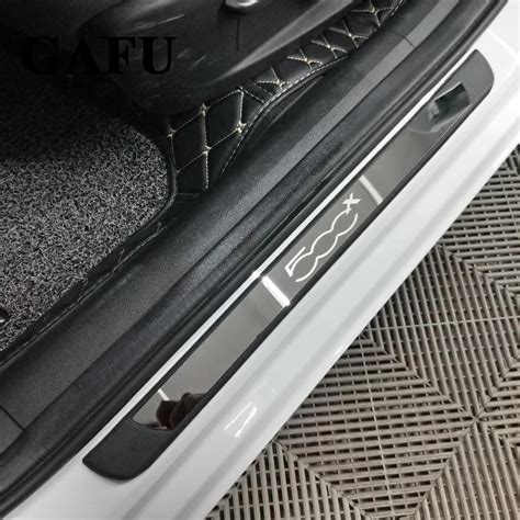 Car styling Stainless Steel Scuff Plate Door Sill Cover For FIAT 500X Car Accessories 4PCS-in ...