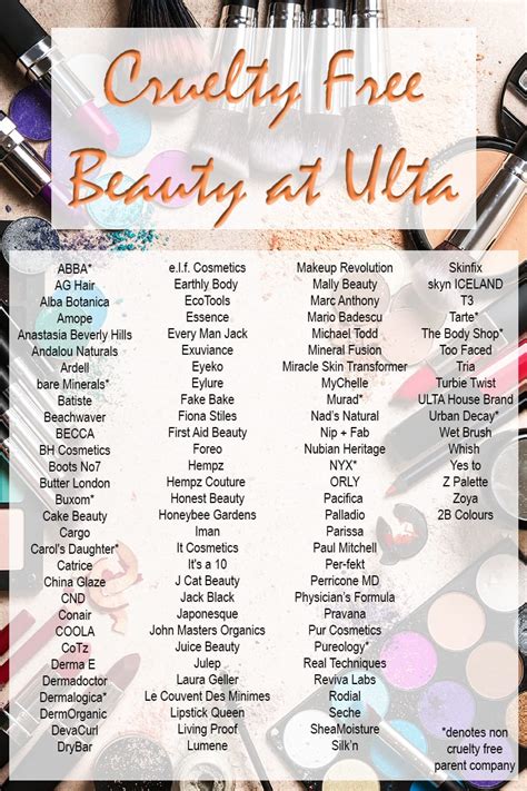 Cruelty Free Beauty Brands at Ulta Shopping Guide