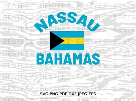 Nassau Bahamas Svg File Bahamian Flag Png Digital Download Cut File for Silhouette - Etsy