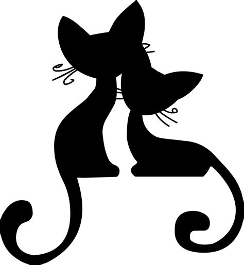 Cat Silhouette Kitten - cat vector png download - 1672*1818 - Free Transparent Cat png Download ...