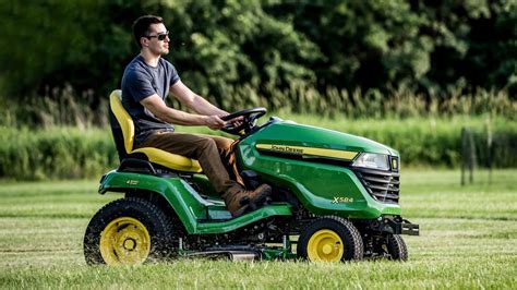 John Deere S130 Riding Lawn Mower 22-HP V-twin Side By Side Hydrostatic 42-in Riding Lawn Mower ...