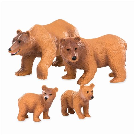 Add the Brown Bear Family to your animal toy collection! This realistic toy set from Terra by ...