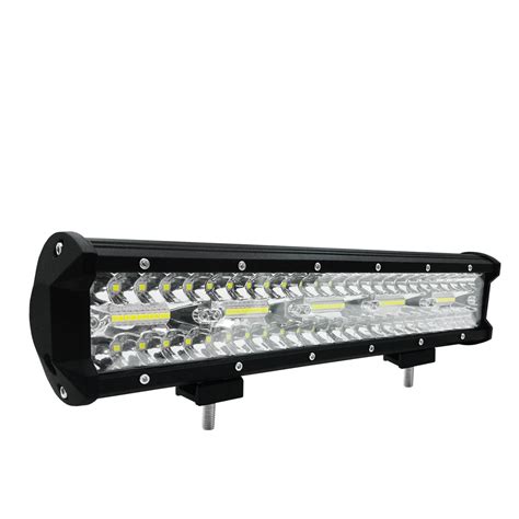 AOTOINK 15" 3 Row LED Light Bar Offroad Combo Led Work Light Bar 12v ...