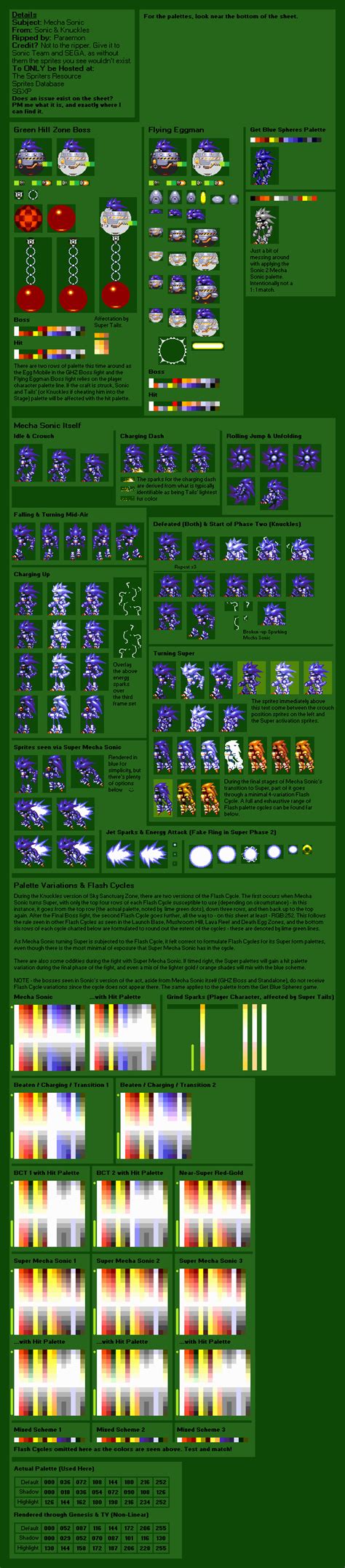 Smbz Mecha Sonic Sprite Sheet