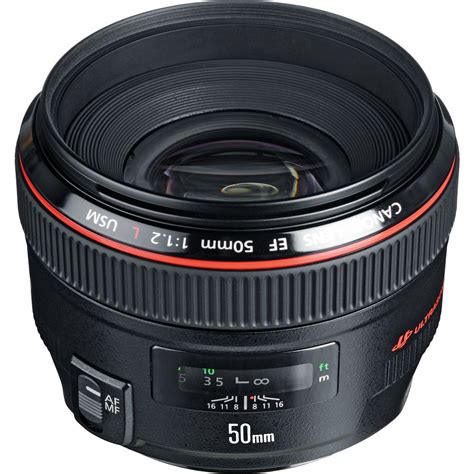 Canon EF 50mm f/1.2L USM Lens 1257B002 B&H Photo Video