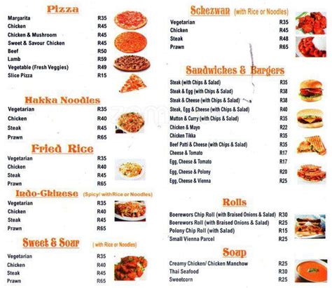 Bollywood Cafe Menu, Menu for Bollywood Cafe, CBD, Cape Town - Zomato SA