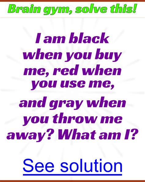 A riddle in three colors - What am I? | Funny riddles with answers ...