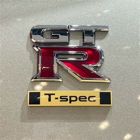 Nissan GTR T-Spec Rear Badge Emblem - OEM R35 GT-R - for Sale - emgCarTech