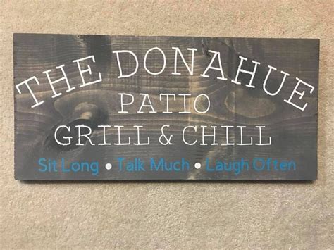 Personalized Patio Sign | Patio signs, Deck sign, Patio