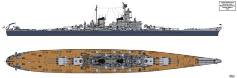 Montana Preliminary Design BB65-6 | Montana class battleship, Us ...