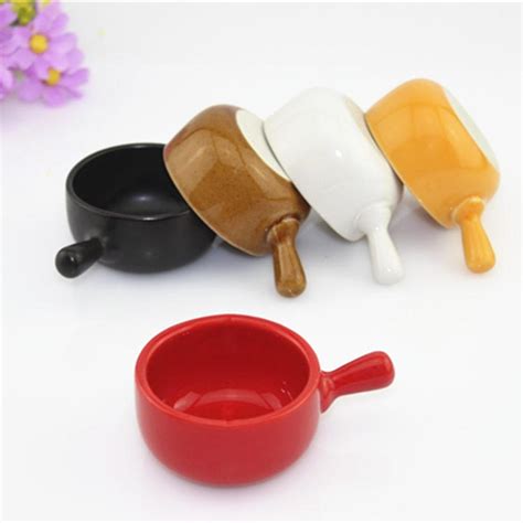 With handle ceramic sauce dish saucer color tableware creative seasoning dishes small plate ...