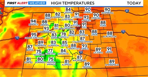 Colorado weather: Temperatures return to the 90s - CBS Colorado