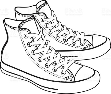 Converse Shoes Drawing at GetDrawings | Free download